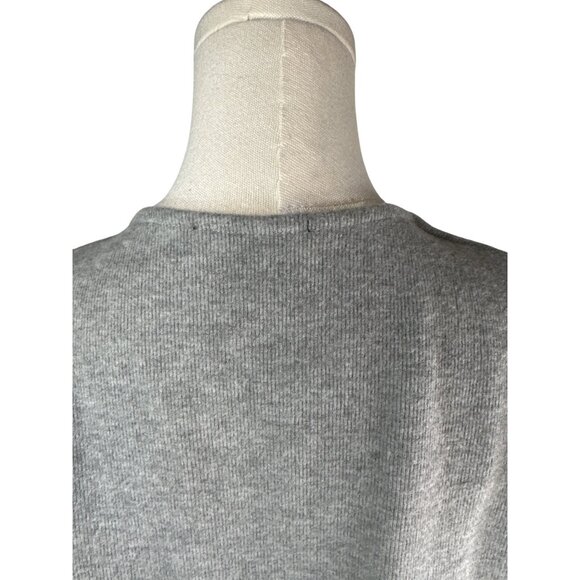 2/$30 ZARA Gray Small Ribbed Cardigan Sweater With Button Front V-Neck - Picture 8 of 11